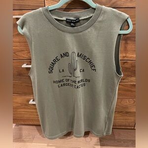 Front row shop green thick tank